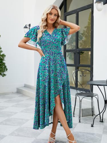 Image of ZZV Formal Dresses for Women Gowns Evening V Neck Wedding Guest Dresses