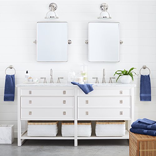 Amazon Brand – Pinzon 6 Piece Blended Egyptian Cotton Bath Towel Set - Wedgewood