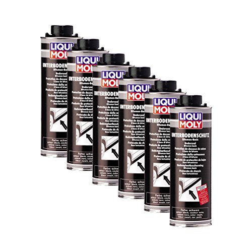 6X LIQUI Moly 6112 Unterbodenschutz Bitumen schwarz Dose Unterboden-Schutz 1L