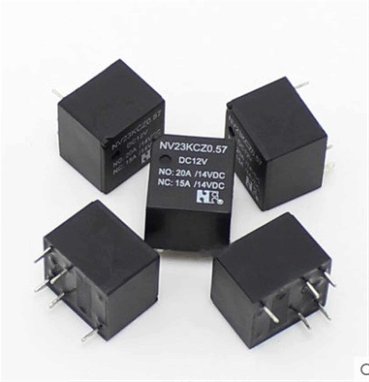 Relais V23086-C1002-A303 automobile Tyco 5 broches pour circuit imprimé lot de 5 pièces