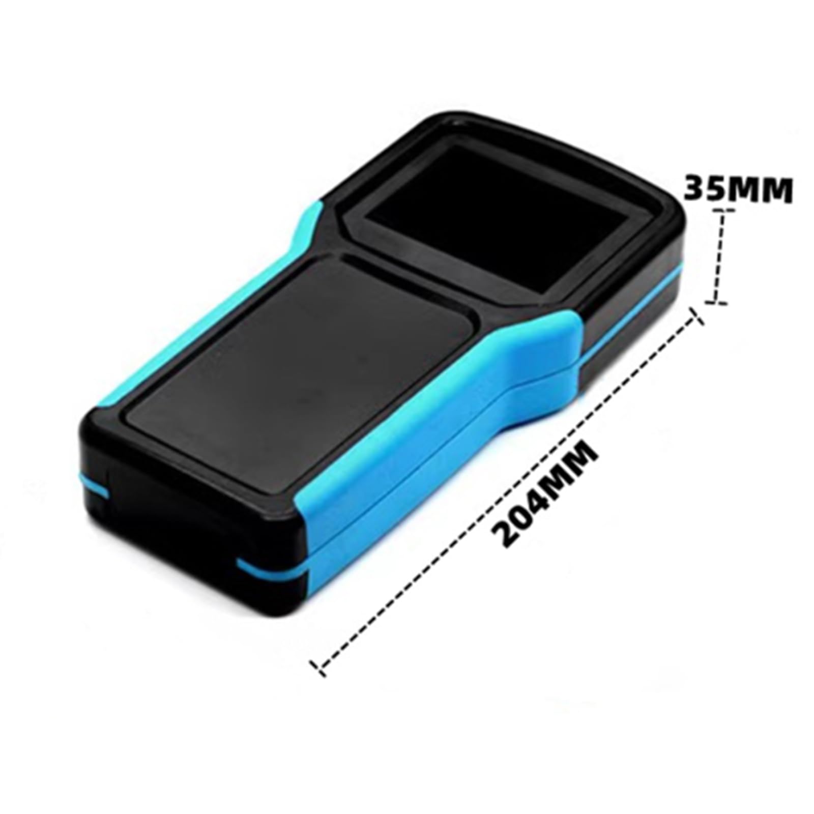 MACHSWON ABS Junction Box 204mmx100mmx35mm Portable Handheld Instrument Case Boxes Waterproof Dustproof Outdoor Project Box Cable Connection Protective Enclosure Black Blue - Image 2