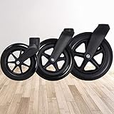 → Materiales de poliuretano de alta tecnología de alta calidad, el efecto de silencio para caminar flexible es bueno, tiene una cierta resistencia al desgaste, adecuado para su uso en diversos entornos. La rueda de goma se puede utilizar para reemplazar las ruedas de la silla de ruedas rotas.