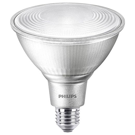 Philips 8718696713525 A+, LED Classic 60W PAR38 WW 25D ND Srt/4, Glas, 9 watts, E27, klar, 12.2 x 12.2 x 1.34 cm