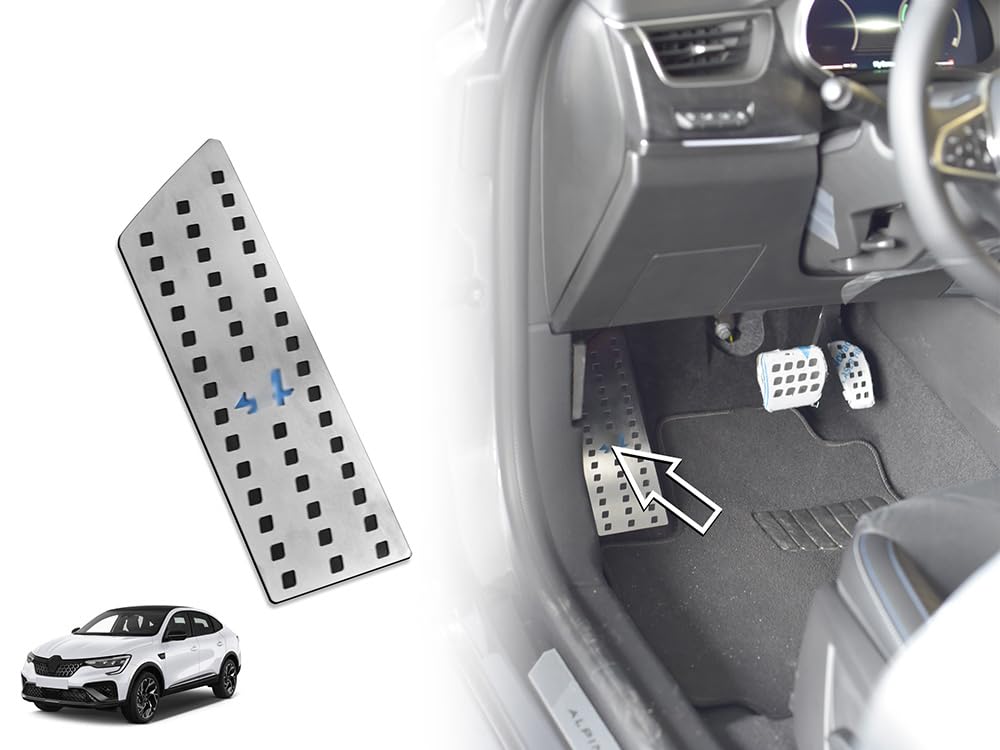 Repose-pied En Acier pour ARKANA | 1 Pièce Inox Esprit Alpine Full Hybrid E-Tech Tuning Accessoires Pièces