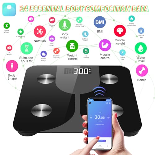 Smart Scale,BMI digital rest room weight scale,Wireless Body Fat Scale,Highly Precise Bluetooth Scale for Weight Loss for Body Weight and fats share weight reduction 2 51JCPg zK2L