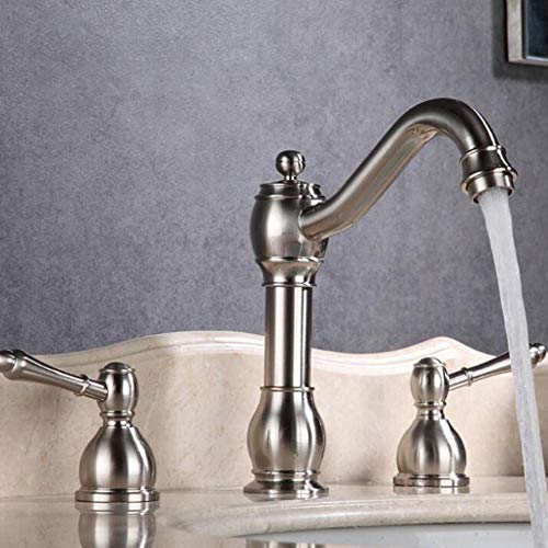 Mitigeur de lavabo 3 trous chic pour une routine bien-être eau chaude et froide