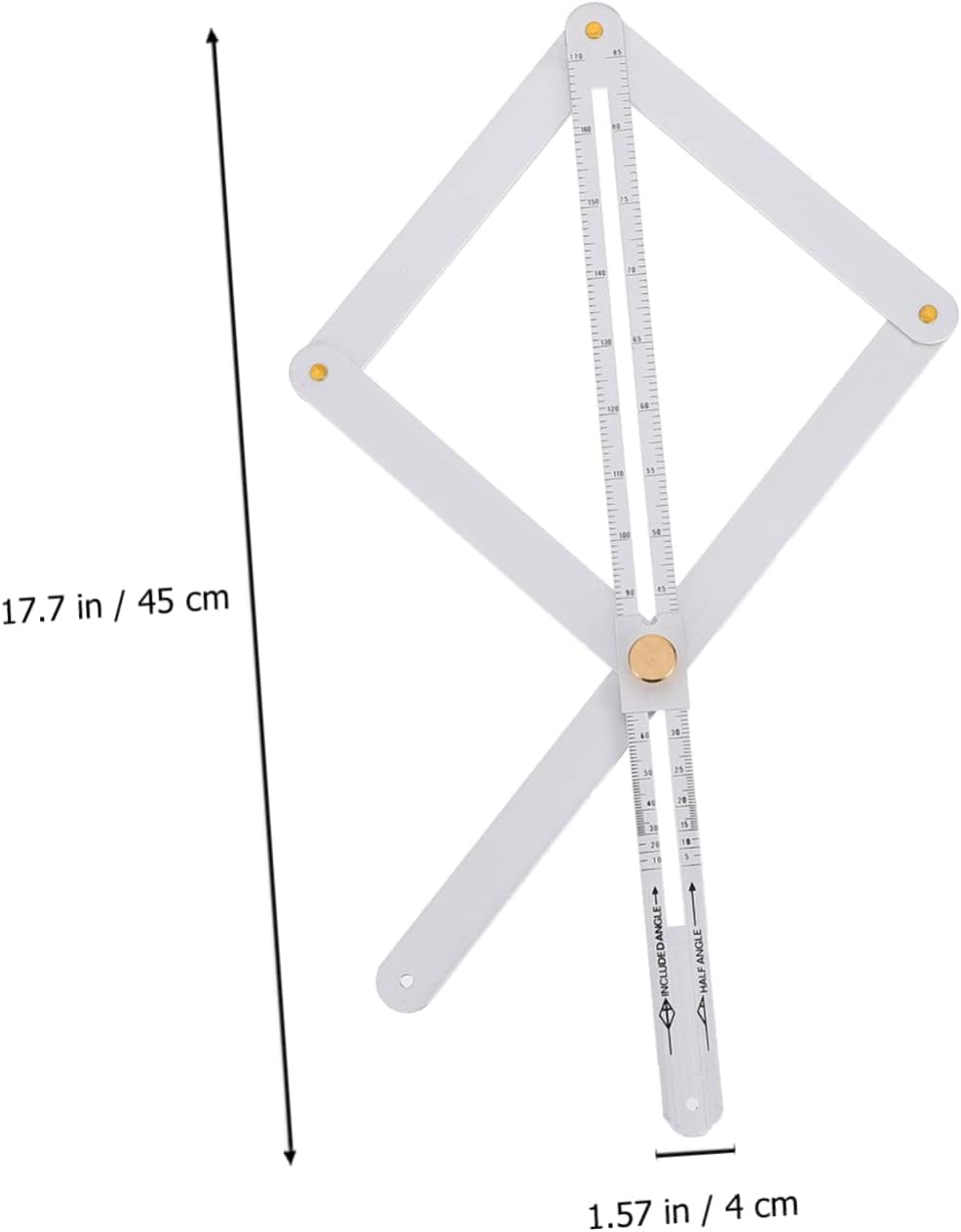 Angoily Woodworking Corner Protractor Precision Angle Ruler Locking Angle Locator for Woodworkers Construction Meter
