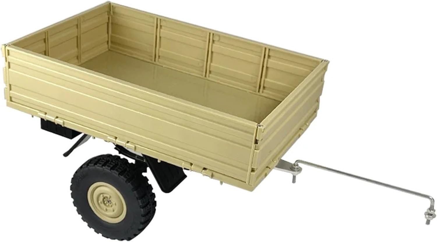 for LDRC LD-P06 LD P06 Unimog RC Car Trailer Cargo Carrier 1/12 RC Truck Car Spare Parts Accessories(Yellow)
