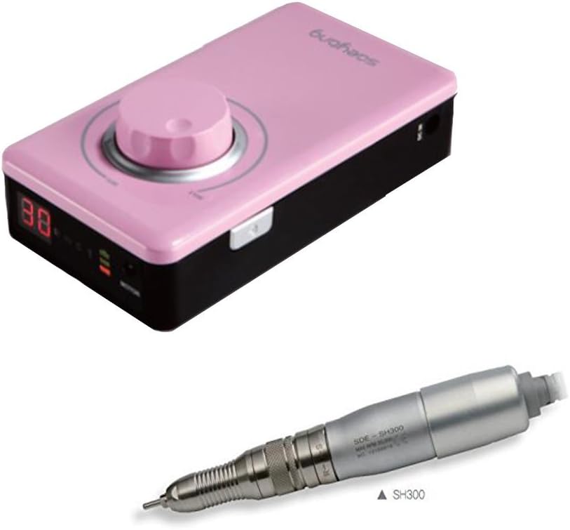 K38 Ambulatory Nail Drill for Acrylic Nails - Professional 30.000 R.P.M. Electric Nail File for Manicure Pedicure - Dry Technique Nail Drill Machine Kit