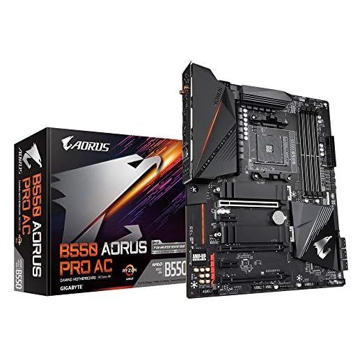 Placa Mãe Gigabyte B550 AORUS PRO AC (AM4/DDR4 3200MHz/HDMI/WIFI/M.2/USB 3.2) - 9MB55APRW-00-11