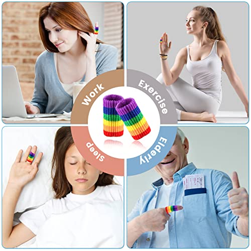 Ednyzakrn 10Pcs Finger Compression Sleeves Support, Finger Sleeve Protectors Cots Thumb Brace For Trigger Finger Arthritis Swelling Basketball Sport, Breathable Elastic Pain Relief #TOP6