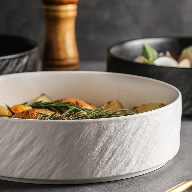Piatti Cena Ciotola for zuppa in ceramica Ciotola for servizio ristorante Ciotola for portata Piatto for cena Forniture Per Feste(A)
