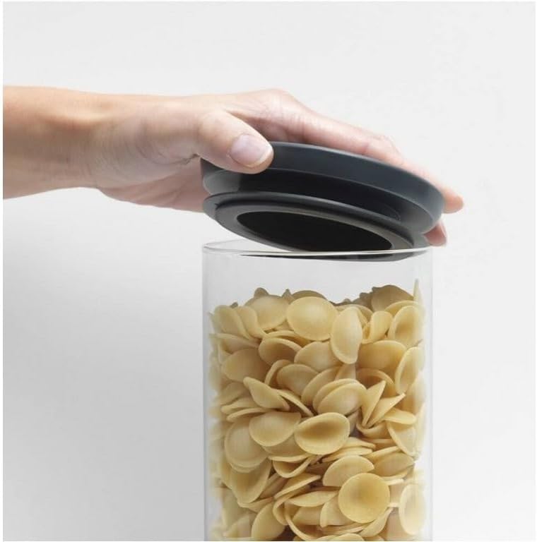 Brabantia Stackable Glass Jar, 0.6 L