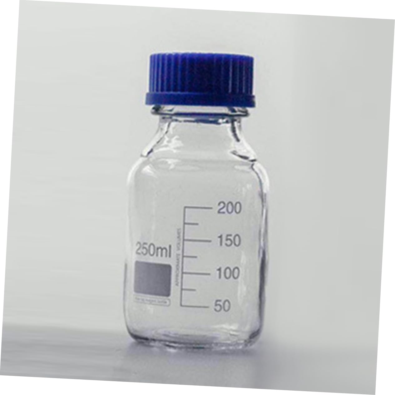 LIFKOME Boccette di Vetro da Laboratorio 250ml Linee Graduate e Tappo, Bottiglie per Campionamento e Miscelazione, 2 Pezzi