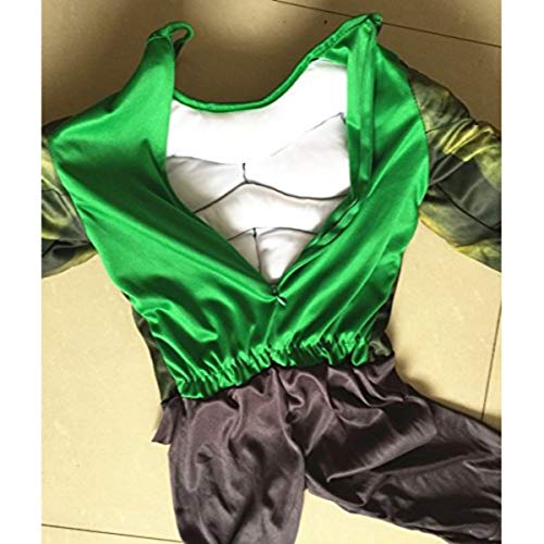 Image of Fancydresswale Green Superhero Costume + Plastic Mask