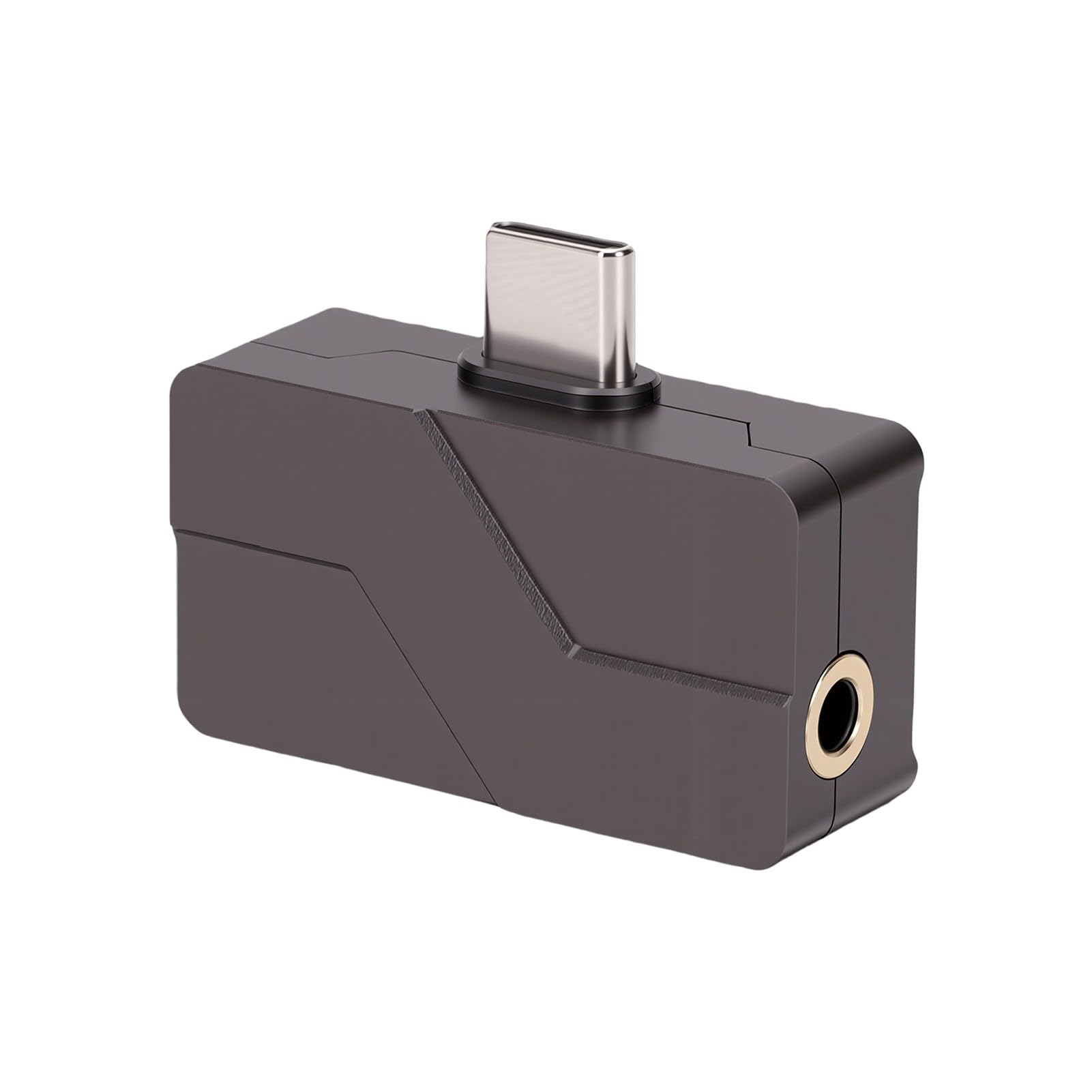 Sxhlseller Amplificador de Auriculares IEM DAC Portátil, USB C HiFi DAC Amp 384KHz/32bit, Salida de 3,5 Mm 4,4 Mm, Decodificador de Audio de Aleación de Aluminio para Teléfono PC