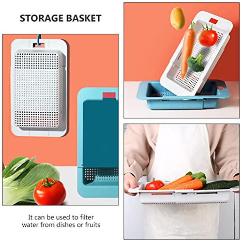 Cabilock Grey Retractable Over The Sink Colander With Chopping Board Fruits And Vegetables Drain Basket Adjustable Strainer Sink Washing Basket For Kitchen #TOP4