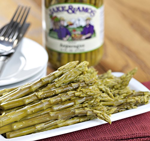 Jake & Amos Pickled Asparagus 16 oz. (3 Jars) - Vegan, Non-GMO - Traditional Recipe