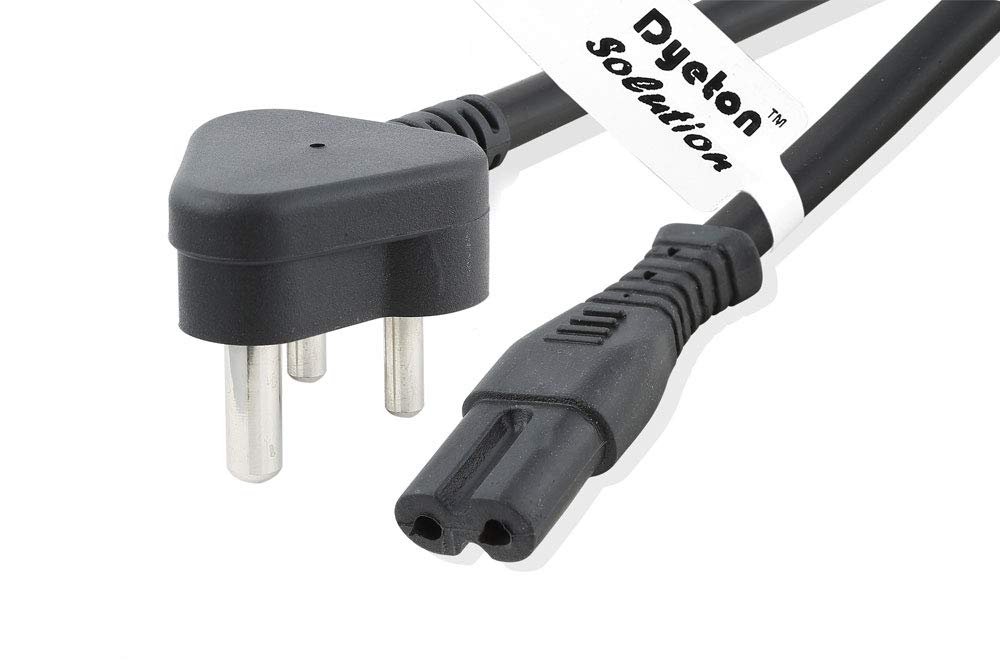 Dyeton 2 Pin Power Cord 1.5 m Power Cord (Compatible with Laptops, Camera, Printers, Adapters, Black, One Cable) (B08X2JGSR8) Amazon Price History, Amazon Price Tracker