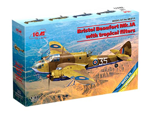 Maquette Bristol Beaufort Mk.IA ICM 1:48 : la haute précision du filtre tropical