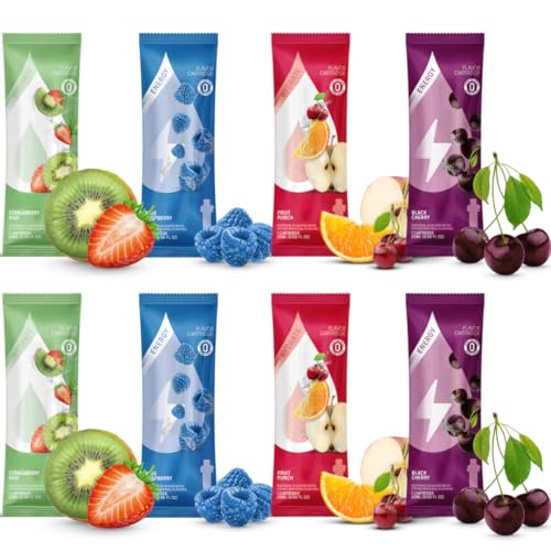 Assorted Water Cartridge Refill With Electrolytes and Vitamins - 4 Flavor 8 Pack Variety