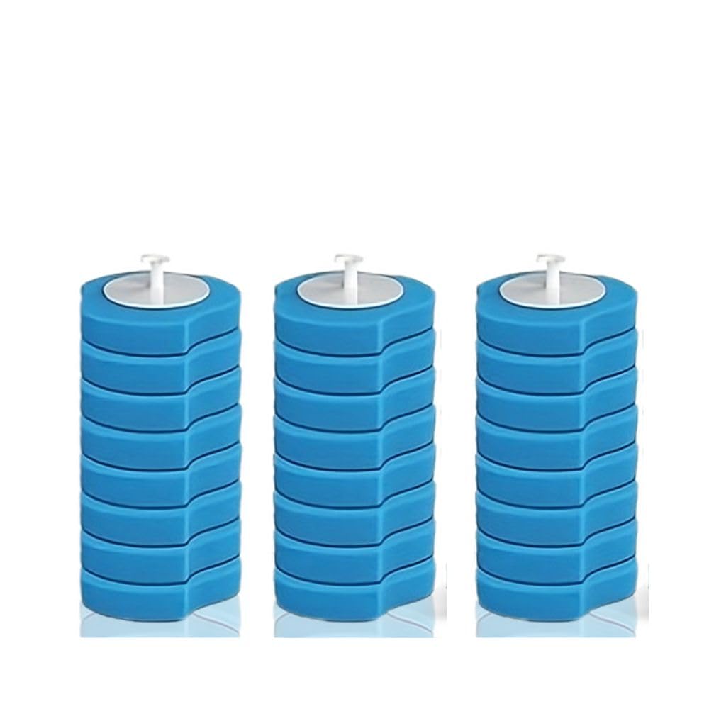 Orionmart 24 Heads 24Pcs Toilet Brush Replacement Heads Disposable Toilet Wand Refills Cleaner