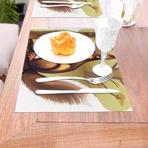 Sets de table tissés en PVC pour protéger votre table des plats chauds et taches