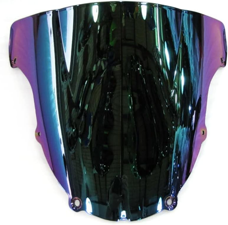 Windshield Windscreen Fit for Kawasaki Ninja ZX6R 636 2003 2004 ZX-6R 03 04 ZX636 Wind Deflector Screen Motorcycle Front ABS Plastic Wind Visor - Dark Iridium