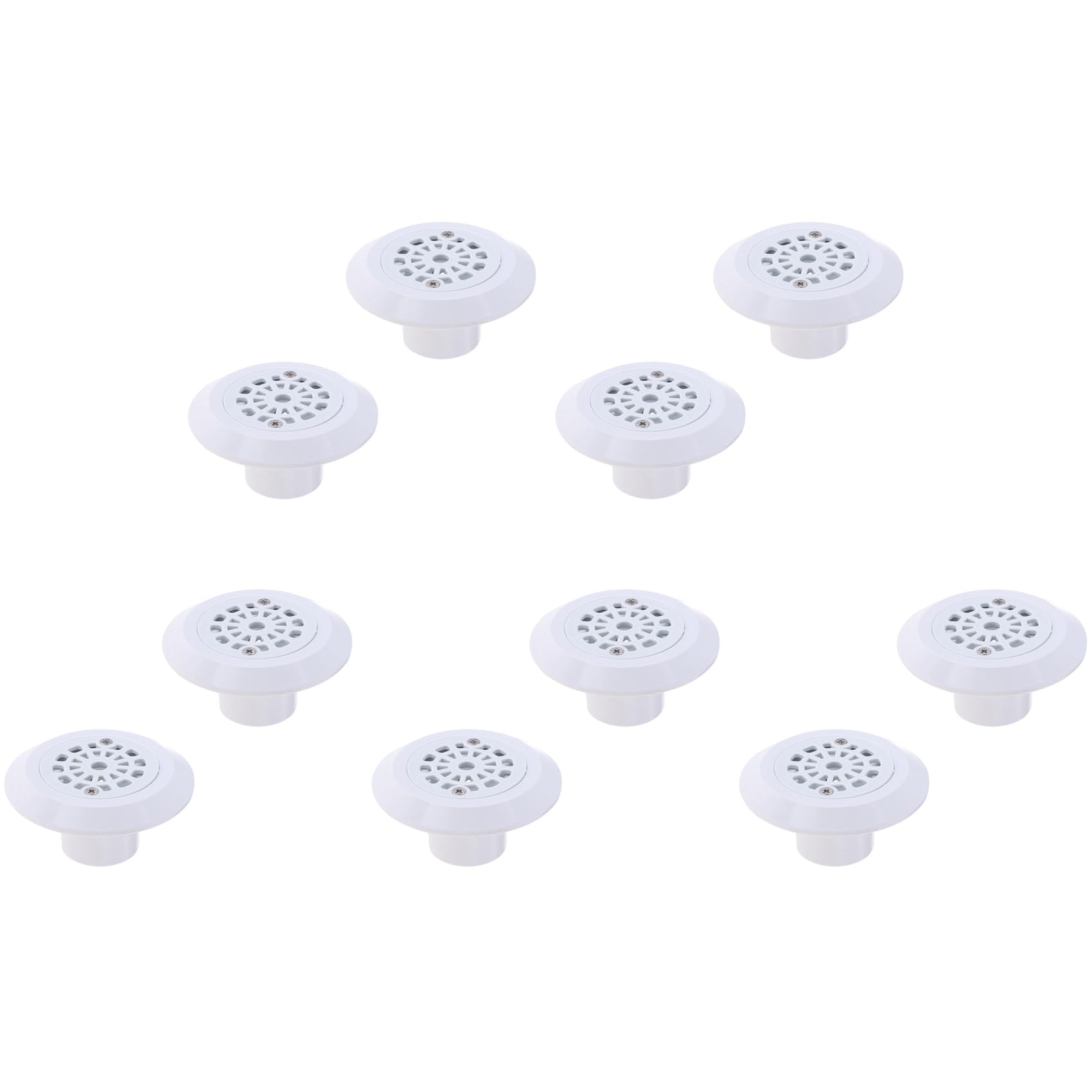 Jnchdghwa White 10Pcs Swimming Pool Accessories Replacement Round Abs Swimming Pool Drain Water Outlet