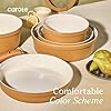 Carote 20pcs Ceramic Cookware Set with Detachable Handles, Pots and Pans Set Non Stick, RV Kitchen Cooking Pot and Pan, Dishwasher Safe, Non-toxic Induction Cookware PFAS and PFOA Free,Orange #5