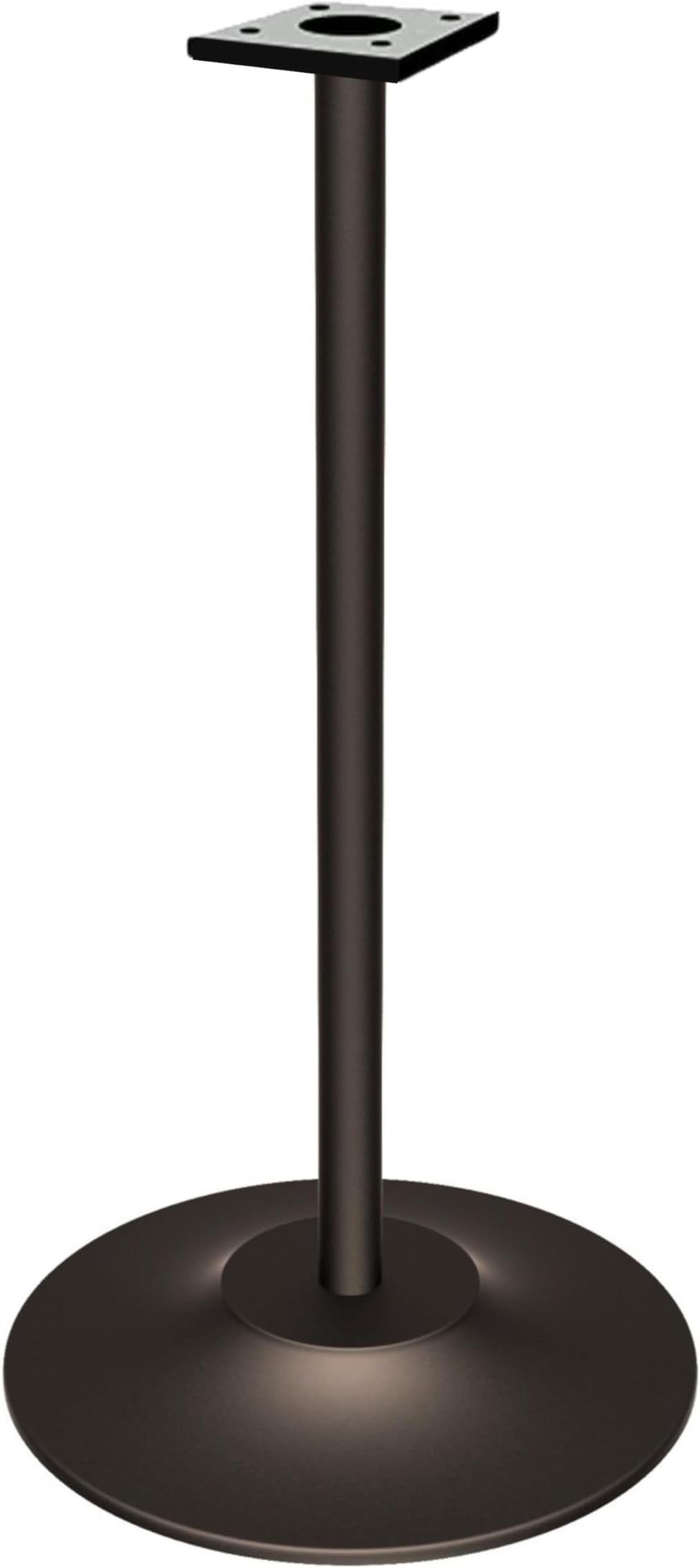 Entervending Black Cast Iron Vending Machine Stand – 28” Tall Metal Stand with 16” Round Base – Compatible with Most Gumball & Candy Machines – Durable Powder-Coated Finish – Heavy-Duty Pipe Stand