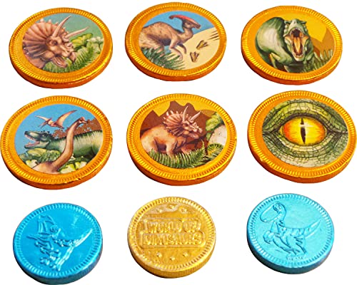 Netto van dinosaurus chocolade munten met stickers (3 meegeleverd) - Image 3