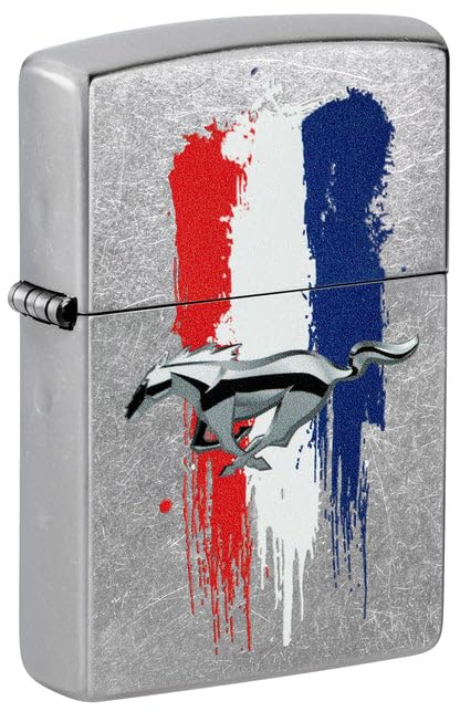 Encendedor Zippo personalizado con diseño Mustang miniatura 1