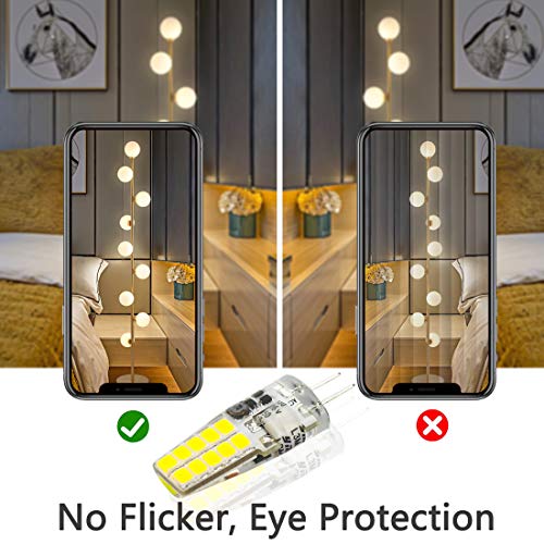 AUTING G4 Ledlampen, 12 V AC/DC, 3 W, G4-gloeilampen, 6000 K, koudwit, 300 lm, vervanging voor 30 W halogeenlampen, geen flikkeren, niet dimbaar, 360 graden lichthoek, verpakking van 10 stuks - Image 7