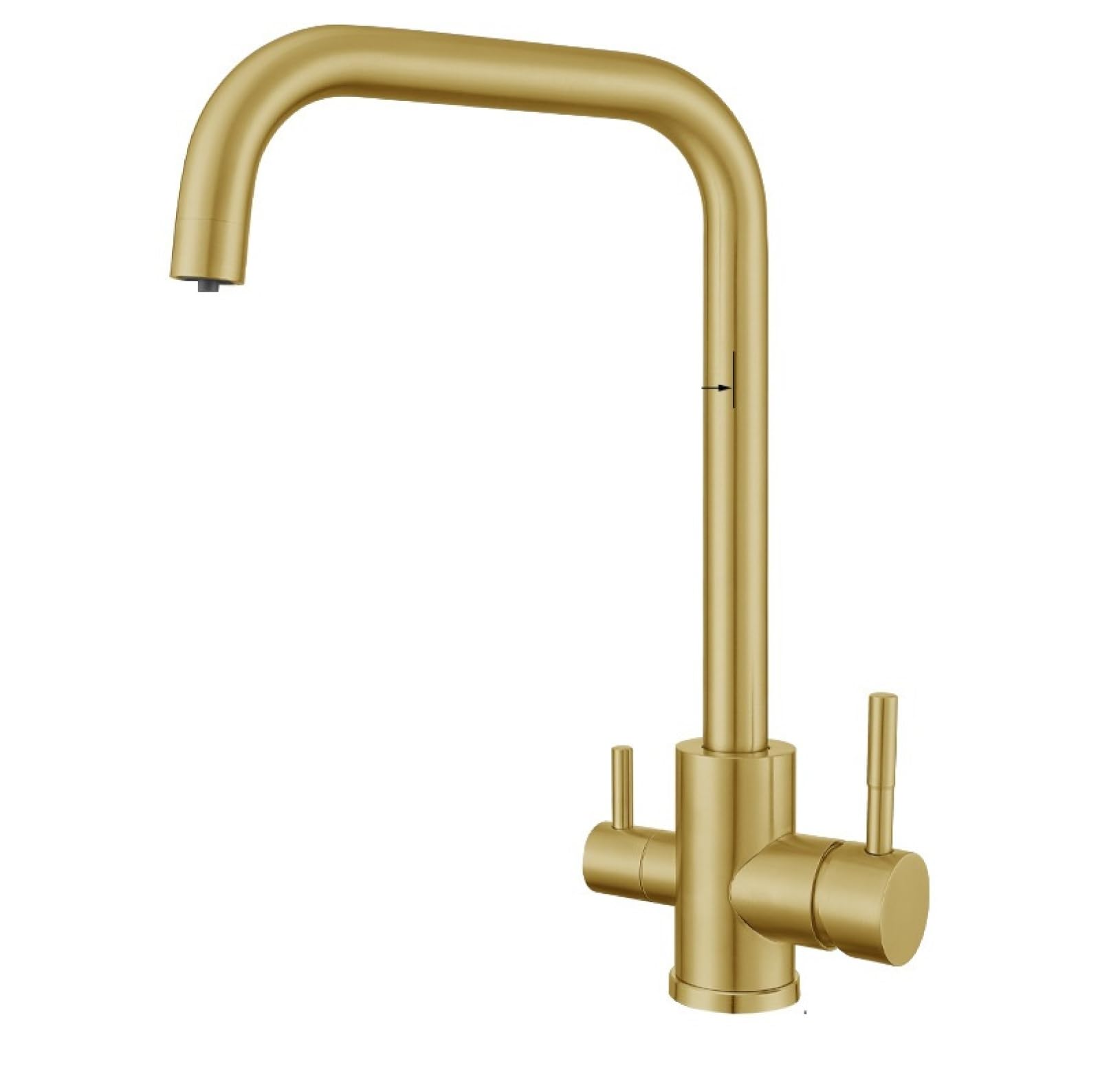 Fanjubei Pvd Gold 304 Stainless Steel Hot And Cold Kitchen Sink Faucet, Gold
