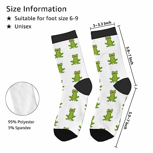 Image of Red Striped Crew Socks for Woman Size 6-8 Christmas Tree Moose Snowflake Dots Lines Girls Socks