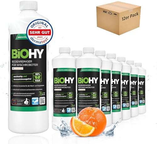 BiOHY Nettoyant pour sols pour robots de nettoyage avec parfum d'...