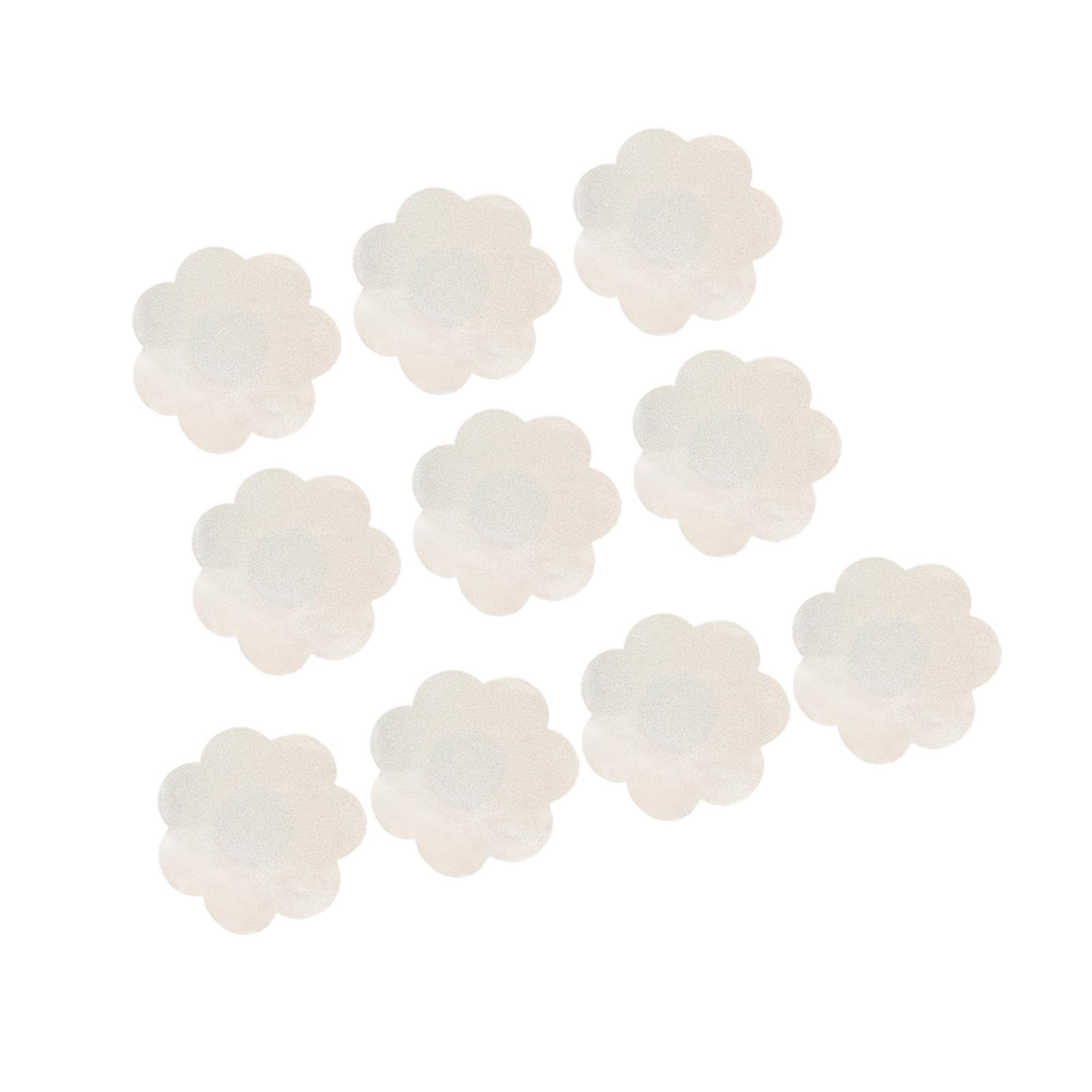 nivaa 10x Nipple Cover Comfortable Invisible Bras Thin Disposable Nipple Petals Satin 8CM Flower-picture-46