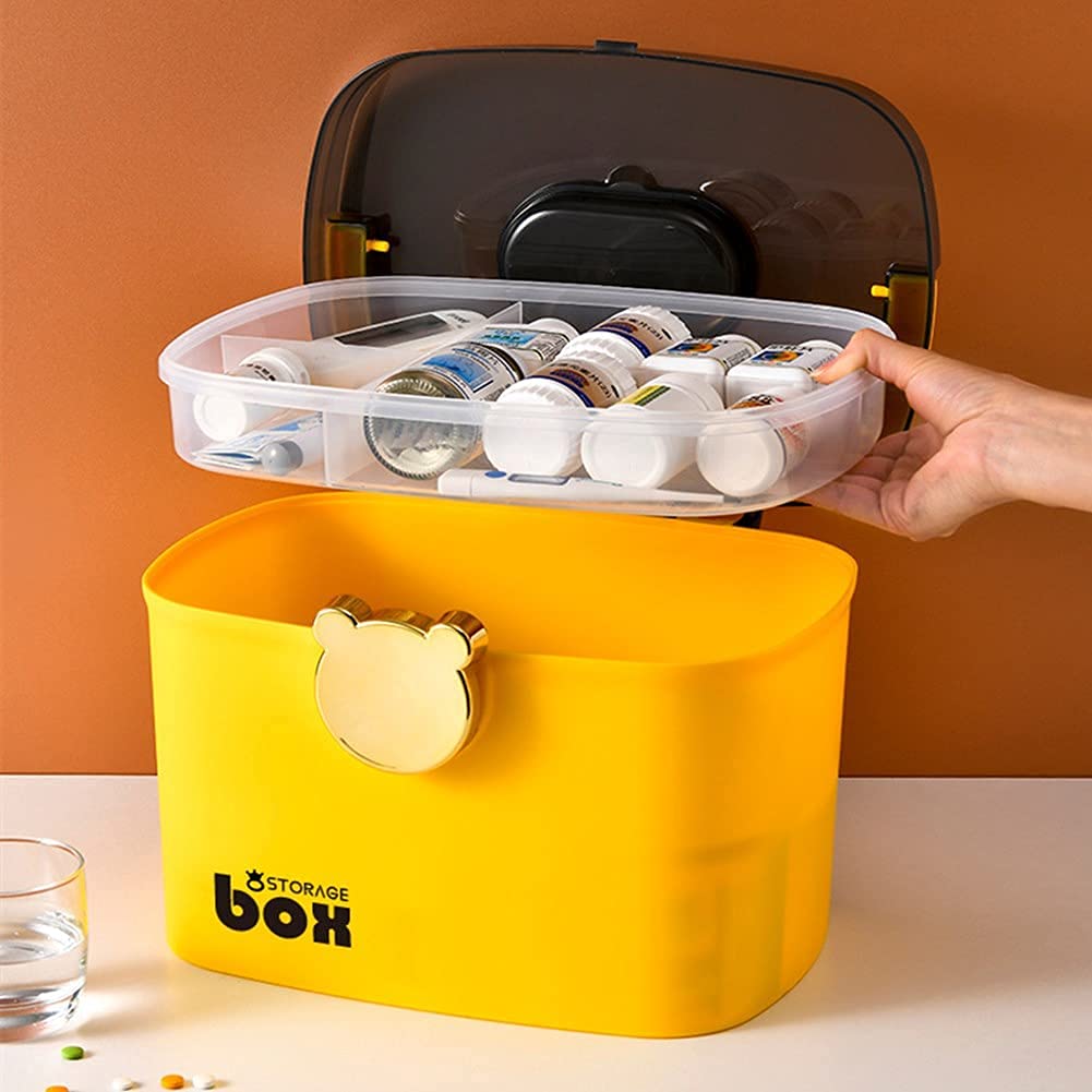 Botiquín de Primeros Auxilios Botiquín Botiquín de Primeros Auxilios Botiquín de Primeros Auxilios vacío Botiquín de Primeros Auxilios para el hogar Caja de Almacenamiento de medicamentos