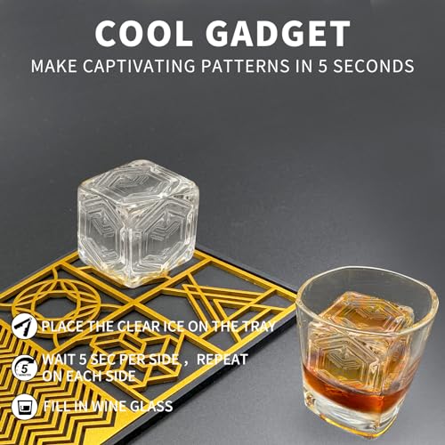 Molde moderno para cubos de hielo con sello miniatura 6