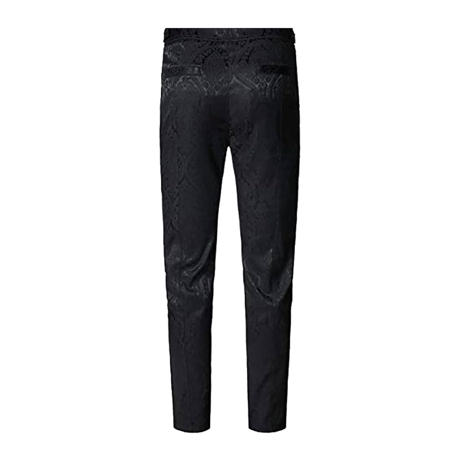 Generisch 2025 Pantalon gothique pour homme, costume de cosplay, pantalon victorien, court, rouge