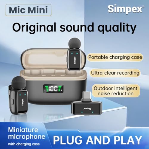 Image of Simpex MIC MINI,The World's tiniest Wireless Microphone, Weighing only 5 gm. Its Streamlined Design fits Seamlessly with Your Clothing offering a Weightless Feel.