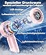 BEYYON Turbo Handventilator, Leistungsstarker tragbarer Ventilator mit LED Anzeige, 4 oz leicht, 5 Stufen, USB-Akku Aufladbar Hand Ventilatoren Mini (Pink)