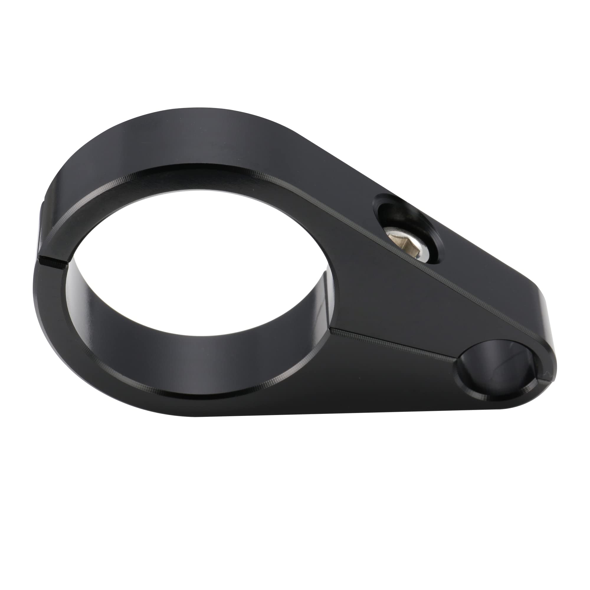 MoKitDora 1.25" Handlebar or Frame Mount Clutch Cable Clamp or Brake Line Clips for Harley, Black