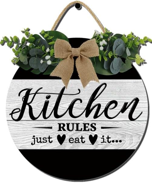 This Kitchen Is Seasoned With Love Vintage Farmhouse Wreath Door Decor - Kitchen Wall Decor