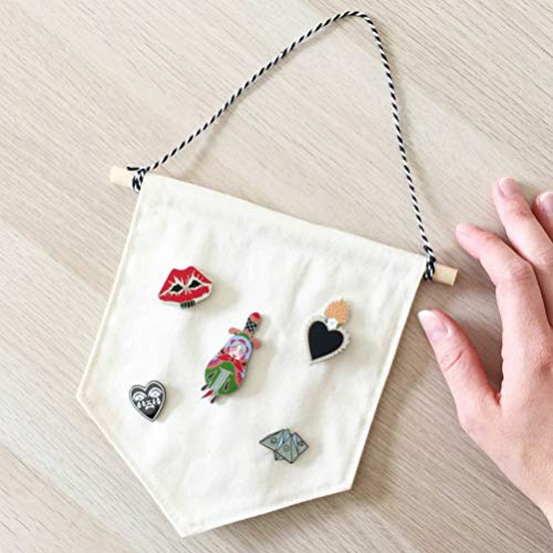 Banners de parede BESTOYARD para exibição de parede, bandeiras esmaltadas para botões e coleções de