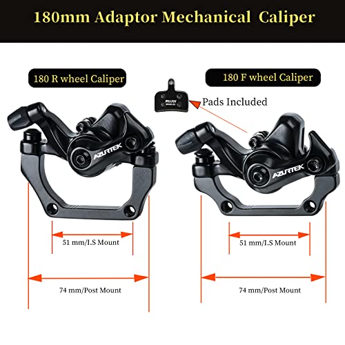 image for RUJOI Bike Disc Brake Kit, Aluminum Front and Rear Caliper, Full Alumi