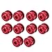 ZX 10pcs Kit De Boulons Plateau Simple Ecrous Vis à Disque Rouge Bicyclette pour Vélo De Route VTT 4.9MM