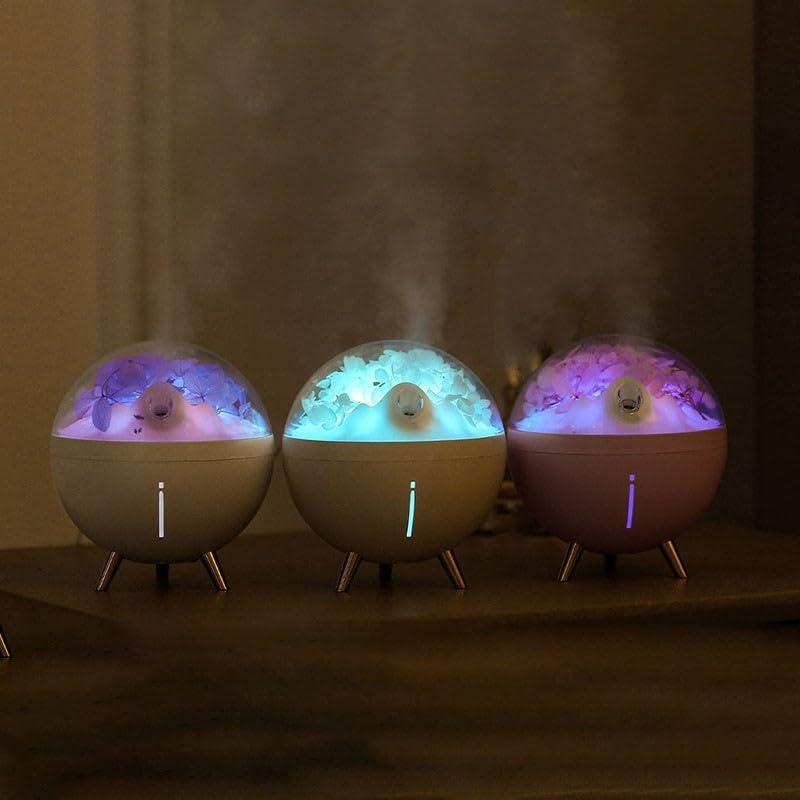 Humidificador Dormitorio LED Lámpara de cabecera Agua Reabastecimiento Oficina Humidificador (rosa)