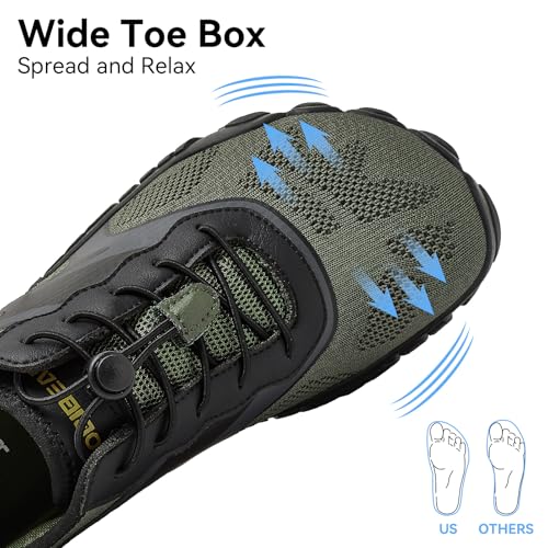 Image of HOBIBEAR Barefoot Shoes for Women Men Wide Toe Box Zero Drop Cross-Training Minimalist Unisex